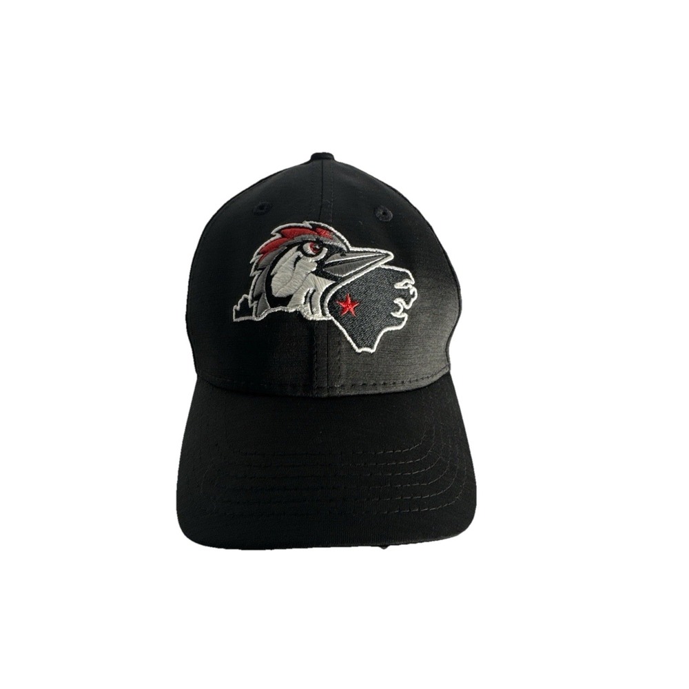 New Era 39THIRTY Flexfit Youth Baseball Cap Black Red‎ Woodpecker Logo